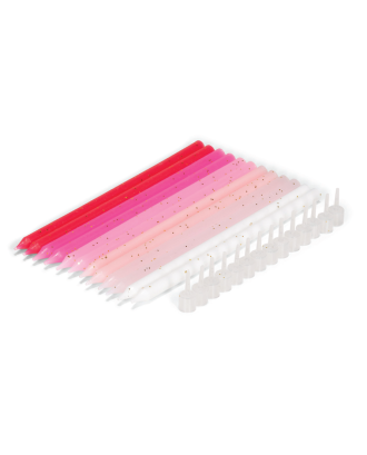 12 lumanari pentru tort, multicolore, 14 cm - PATISSE